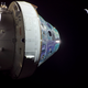 Orion and Earth, as imaged on December 3, 2022.
